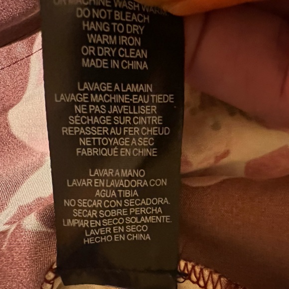 NICOLE MILLER VENUS FLORAL SILK BLEND JOGGER PANTS SIZE SMALL - Picture 6 of 7